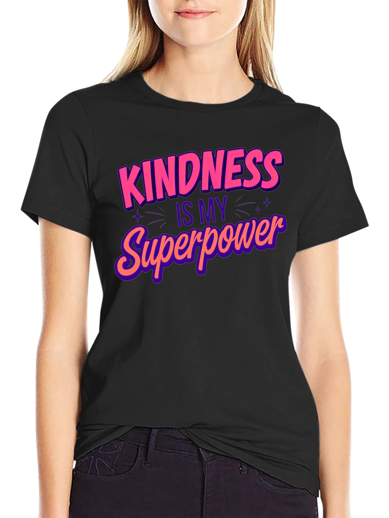 Kindness Is My Superpower T-Shirt - Black