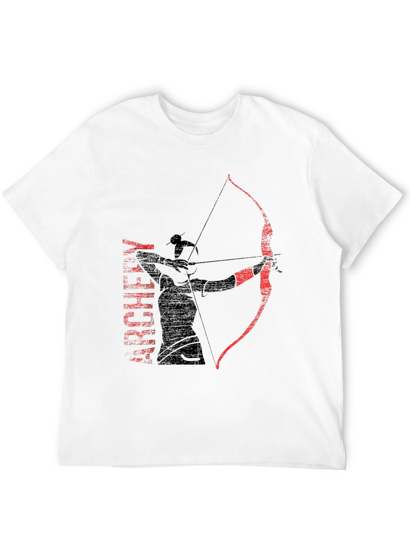Archer Graphic Tee - Black Cotton T-Shirt