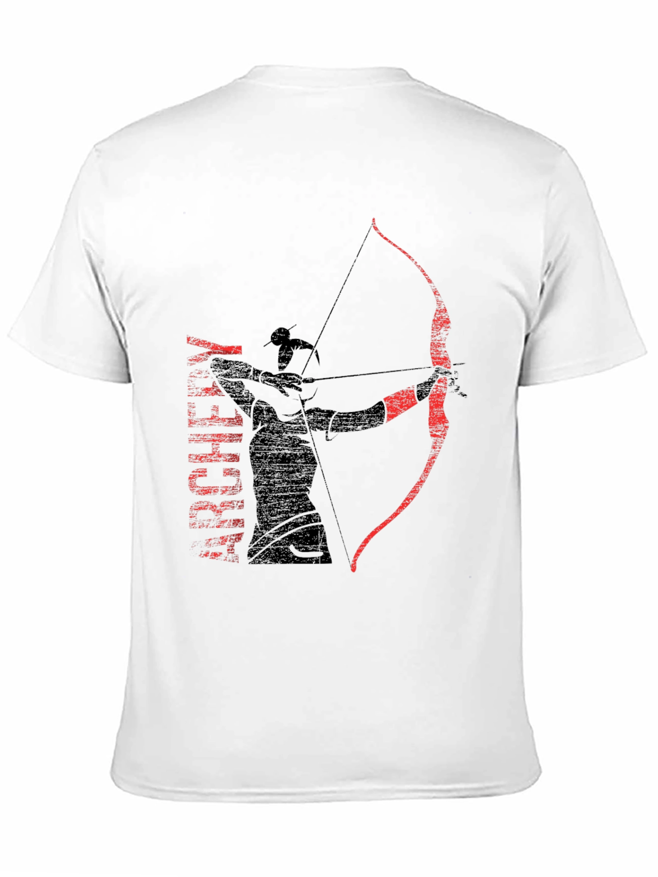 Archer Graphic Tee - Black Cotton T-Shirt