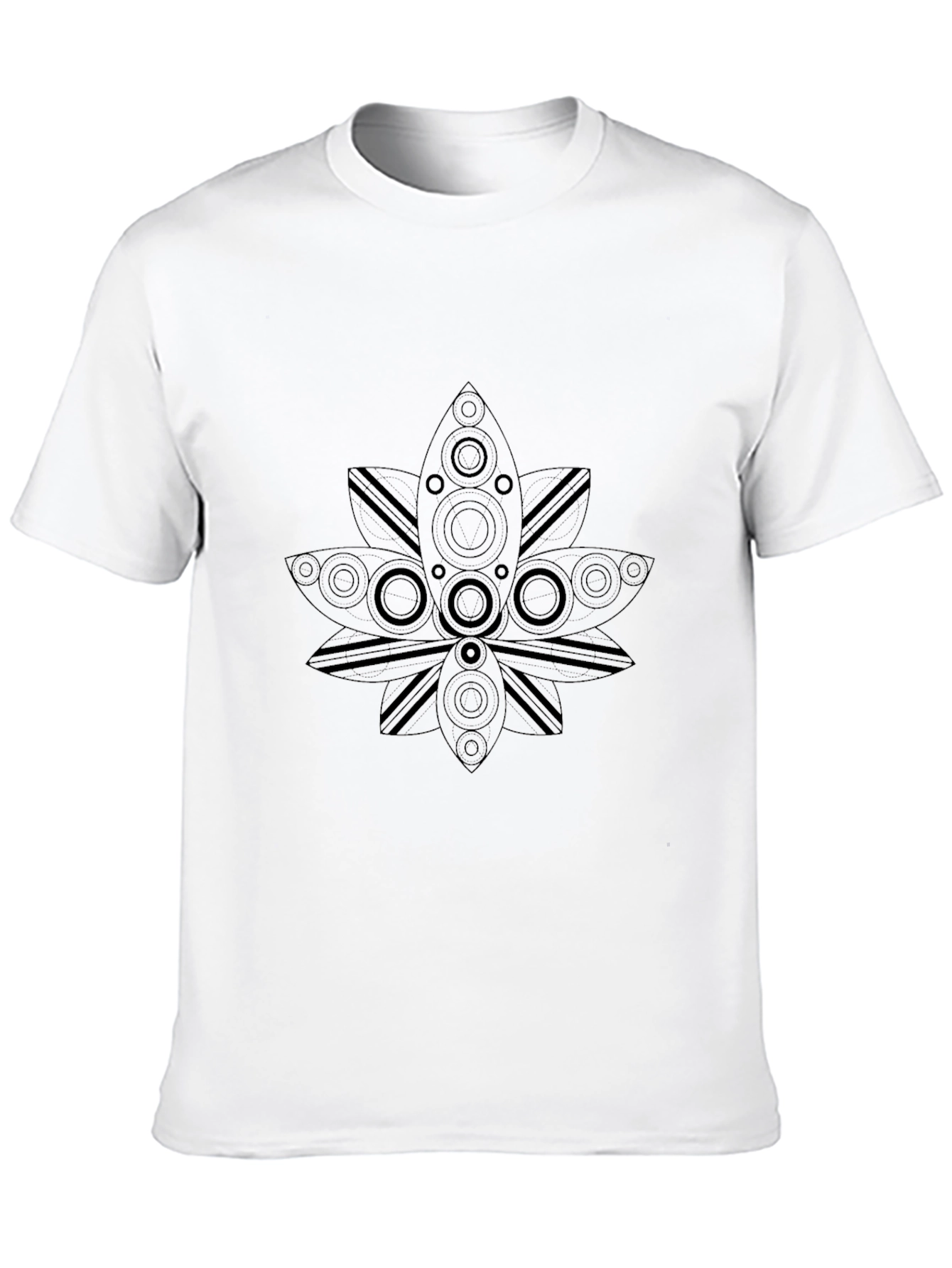 Mens Black Graphic Print T-Shirt