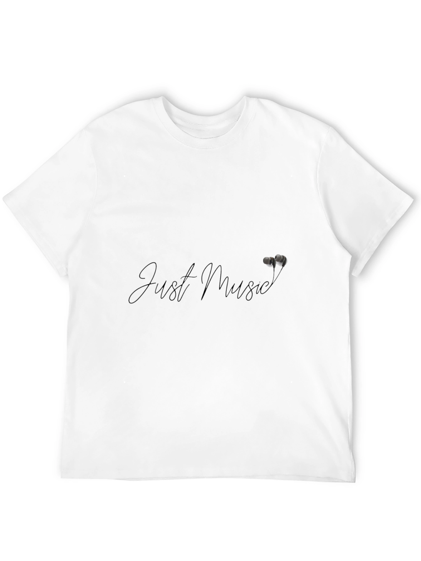 Just Music Black Graphic Tee