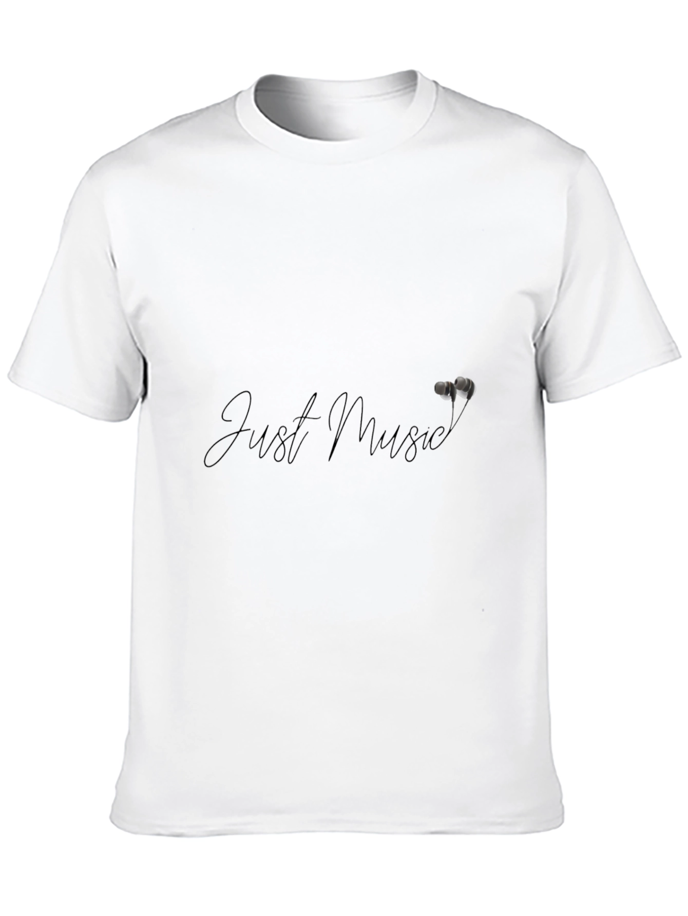 Just Music Black Graphic Tee