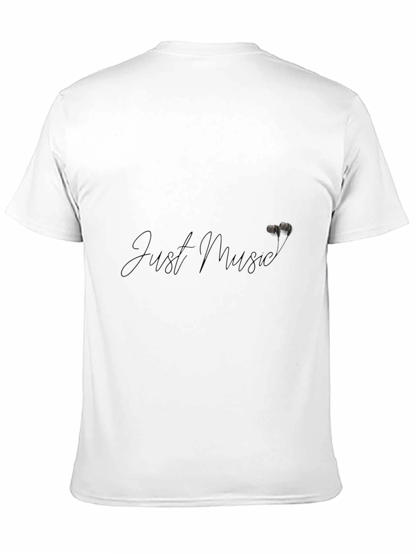 Just Music Black Graphic Tee