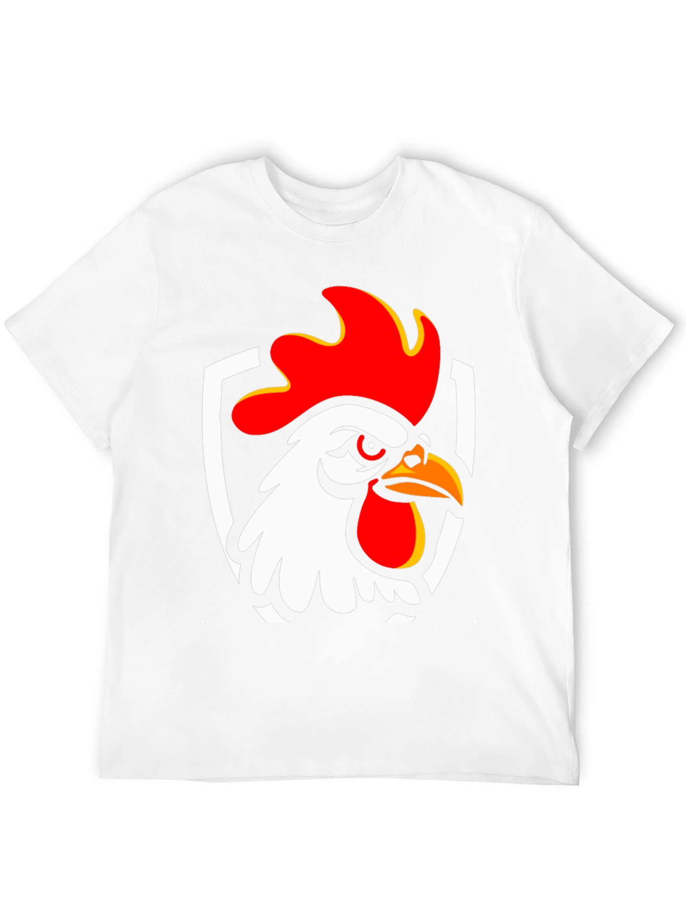 Rooster Graphic T-Shirt - Black Cotton Tee