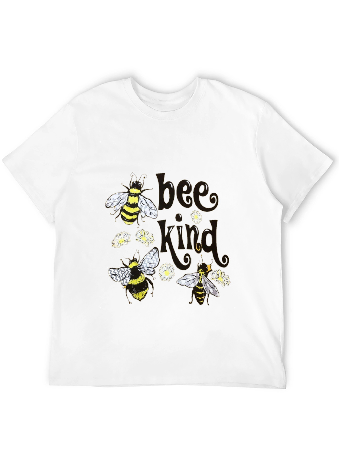 Bee Kind T-Shirt - Black Cotton
