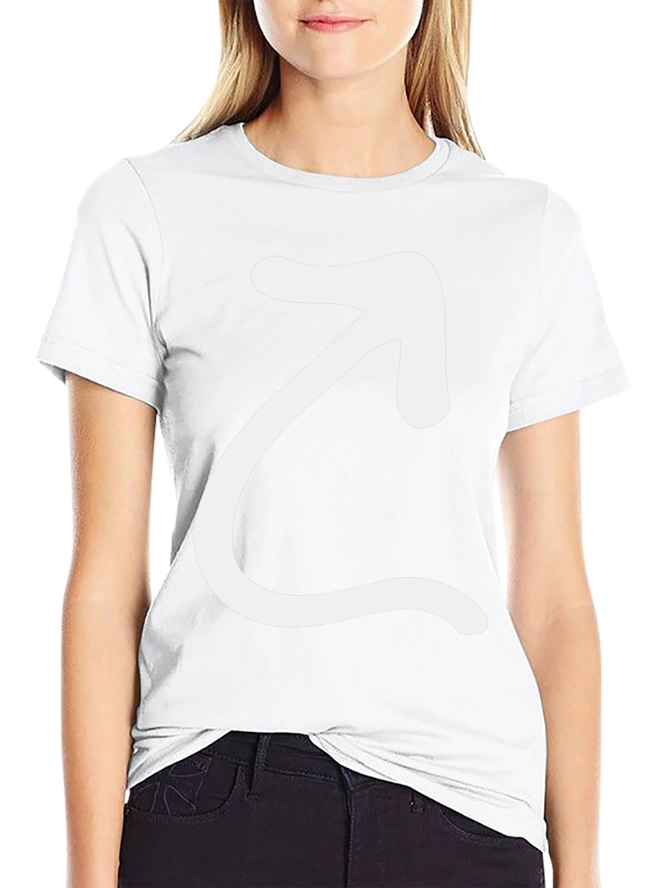 Arrow Graphic Black T-Shirt - Modern Casual Tee
