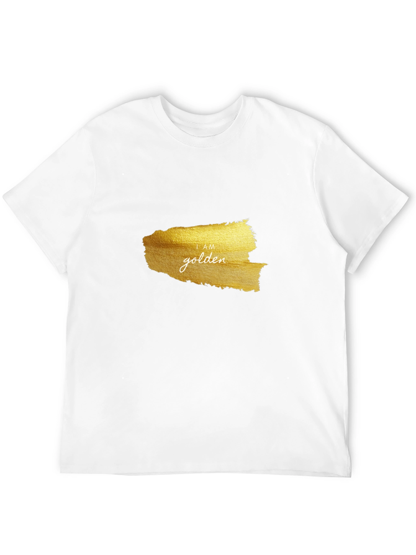 I AM Golden Graphic Black T-Shirt