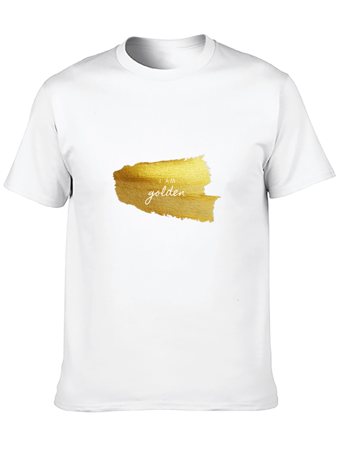 I AM Golden Graphic Black T-Shirt