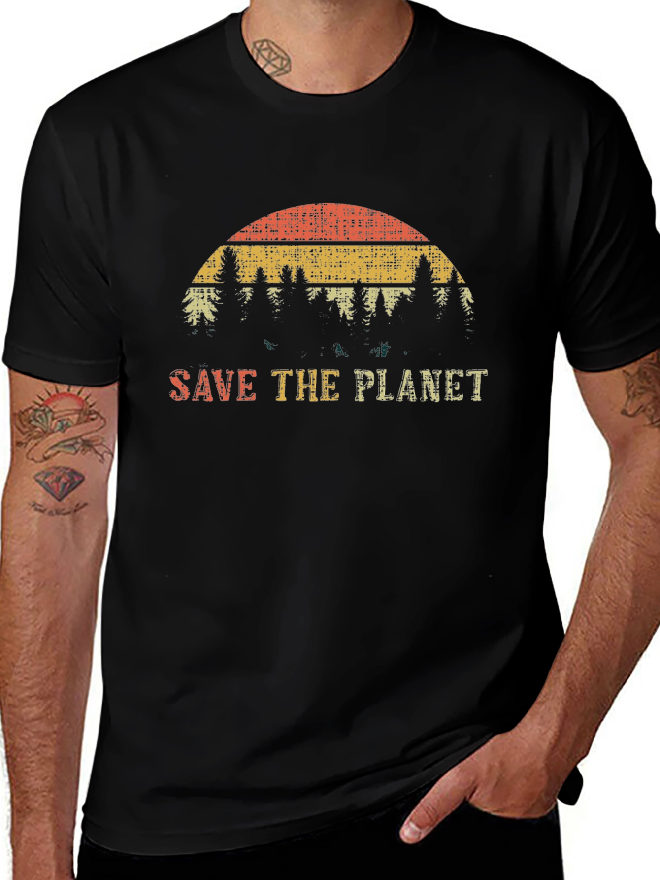 Save the Planet Retro T-Shirt