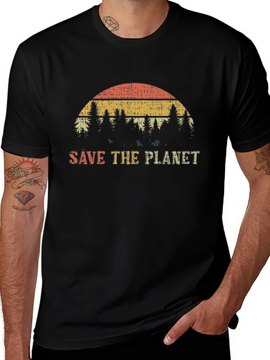 Save the Planet Retro T-Shirt