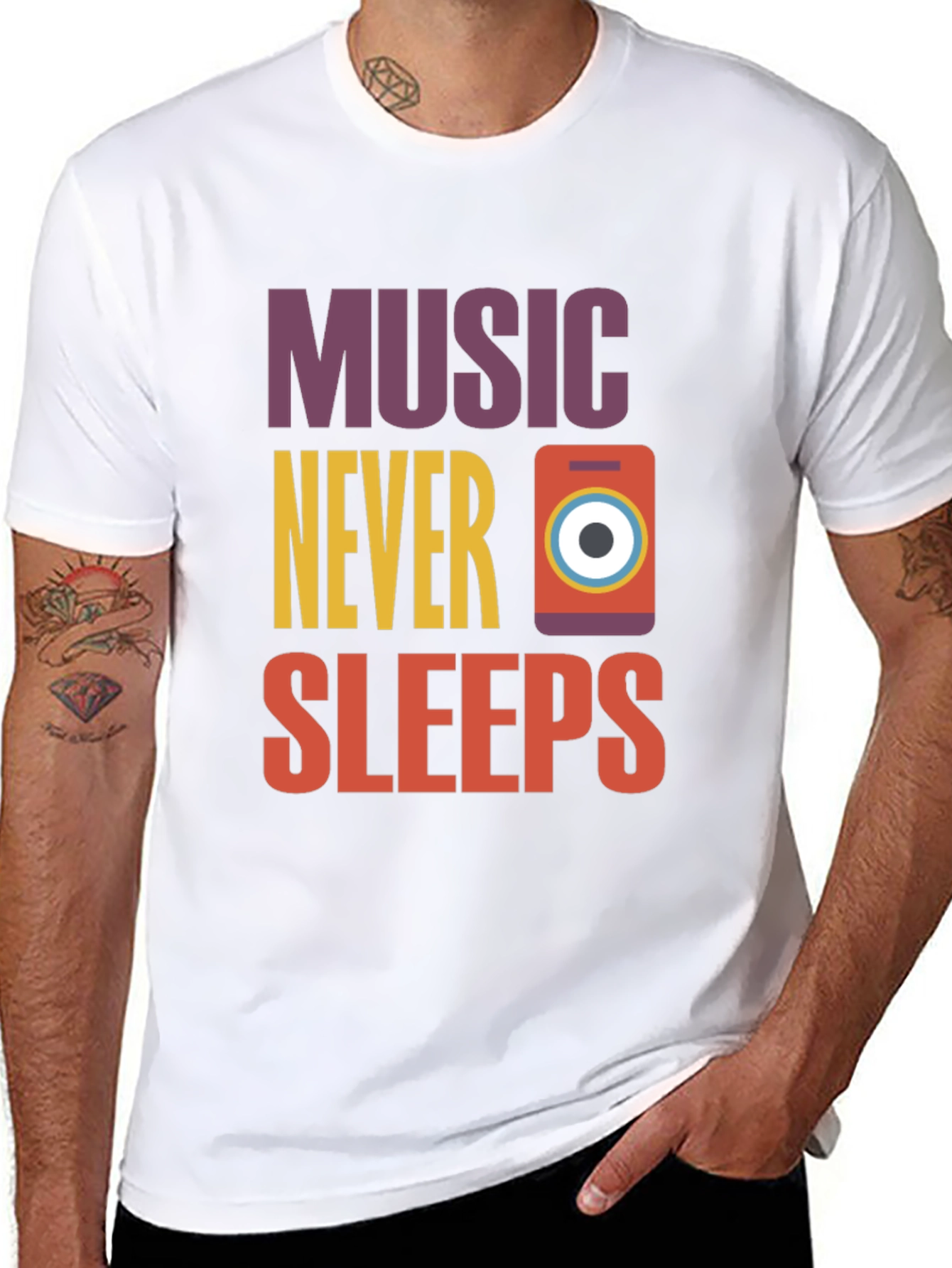 Music Never Sleeps Graphic Tee