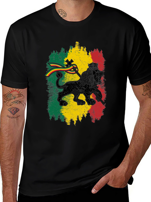 Rasta Lion T-Shirt - Reggae Inspired Tee