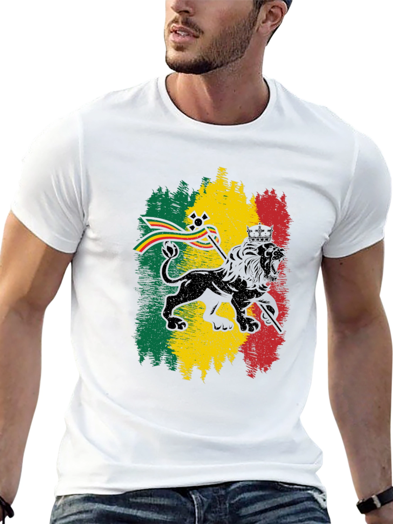 Rasta Lion T-Shirt - Reggae Inspired Tee