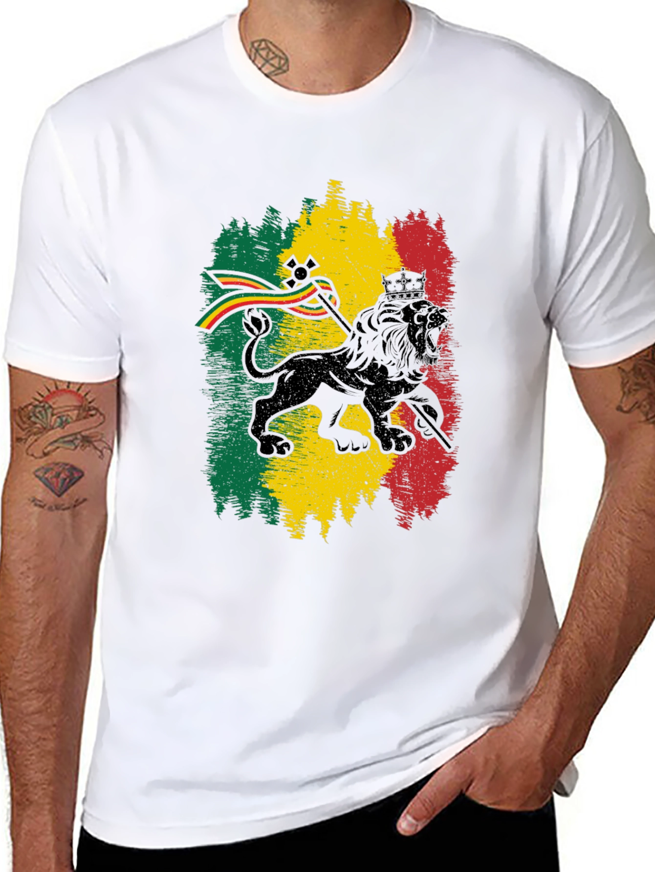 Rasta Lion T-Shirt - Reggae Inspired Tee