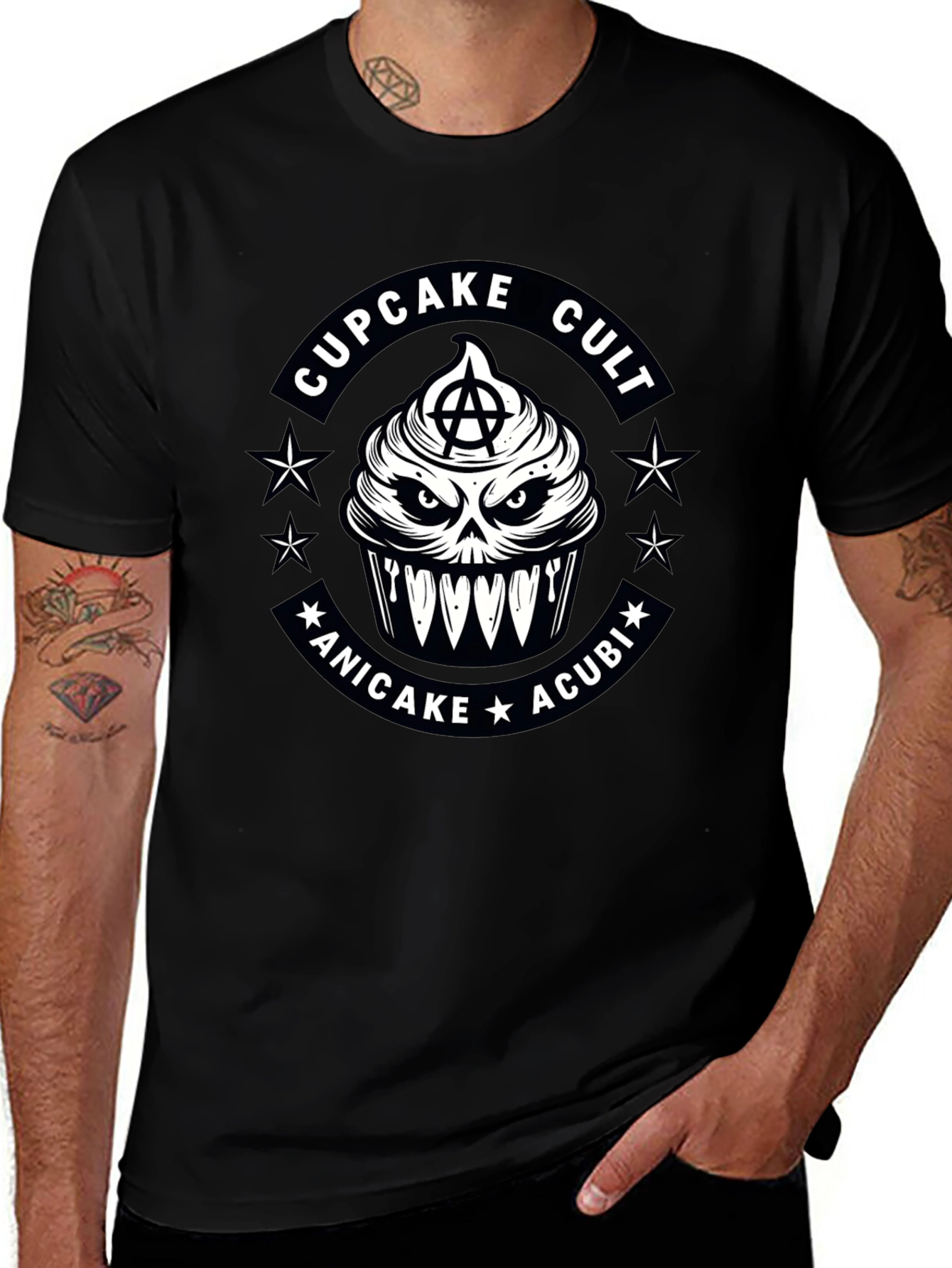 Cupcake Cult T-Shirt - Anarchy Acubi Design