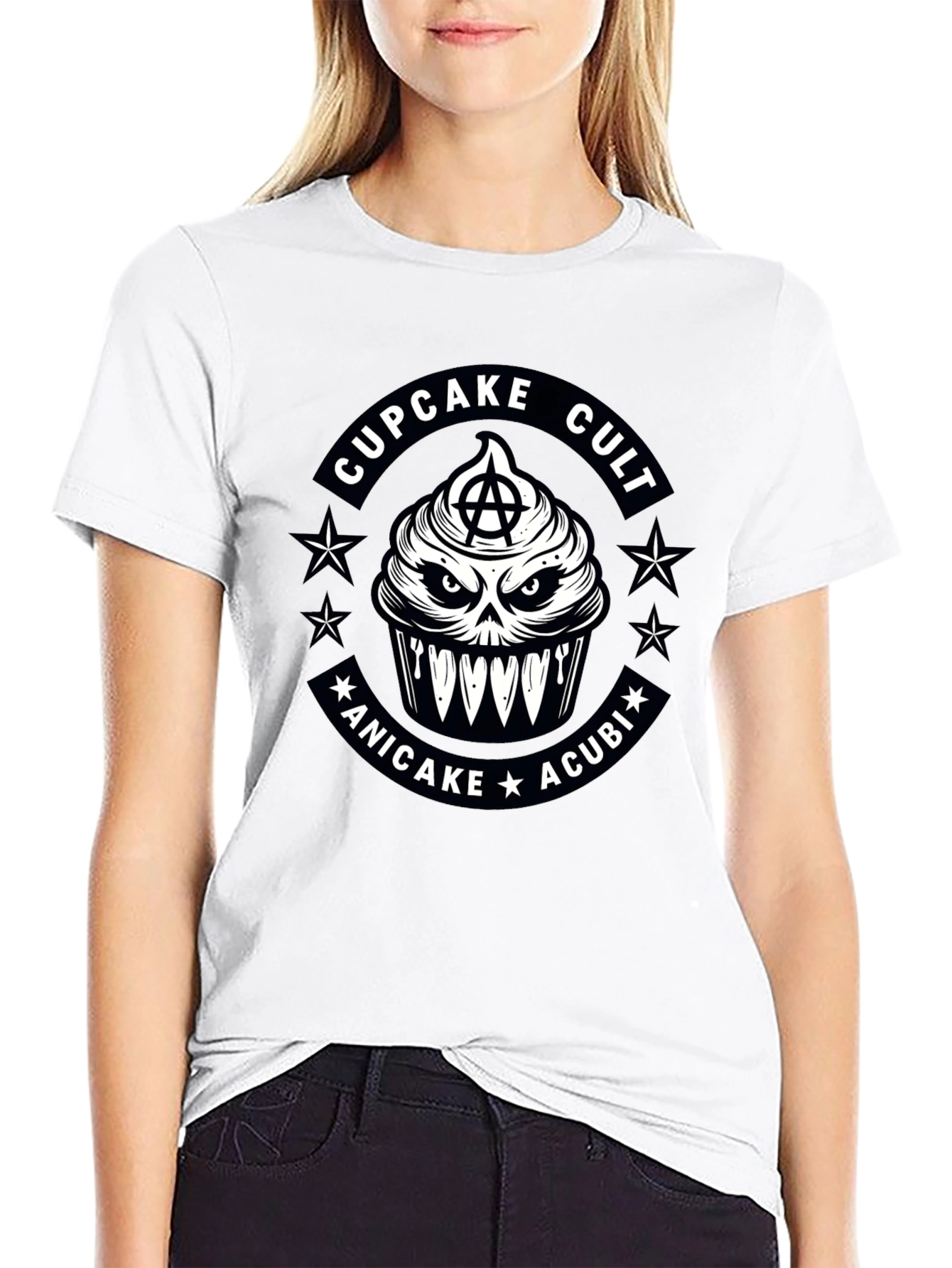 Cupcake Cult T-Shirt - Anarchy Acubi Design