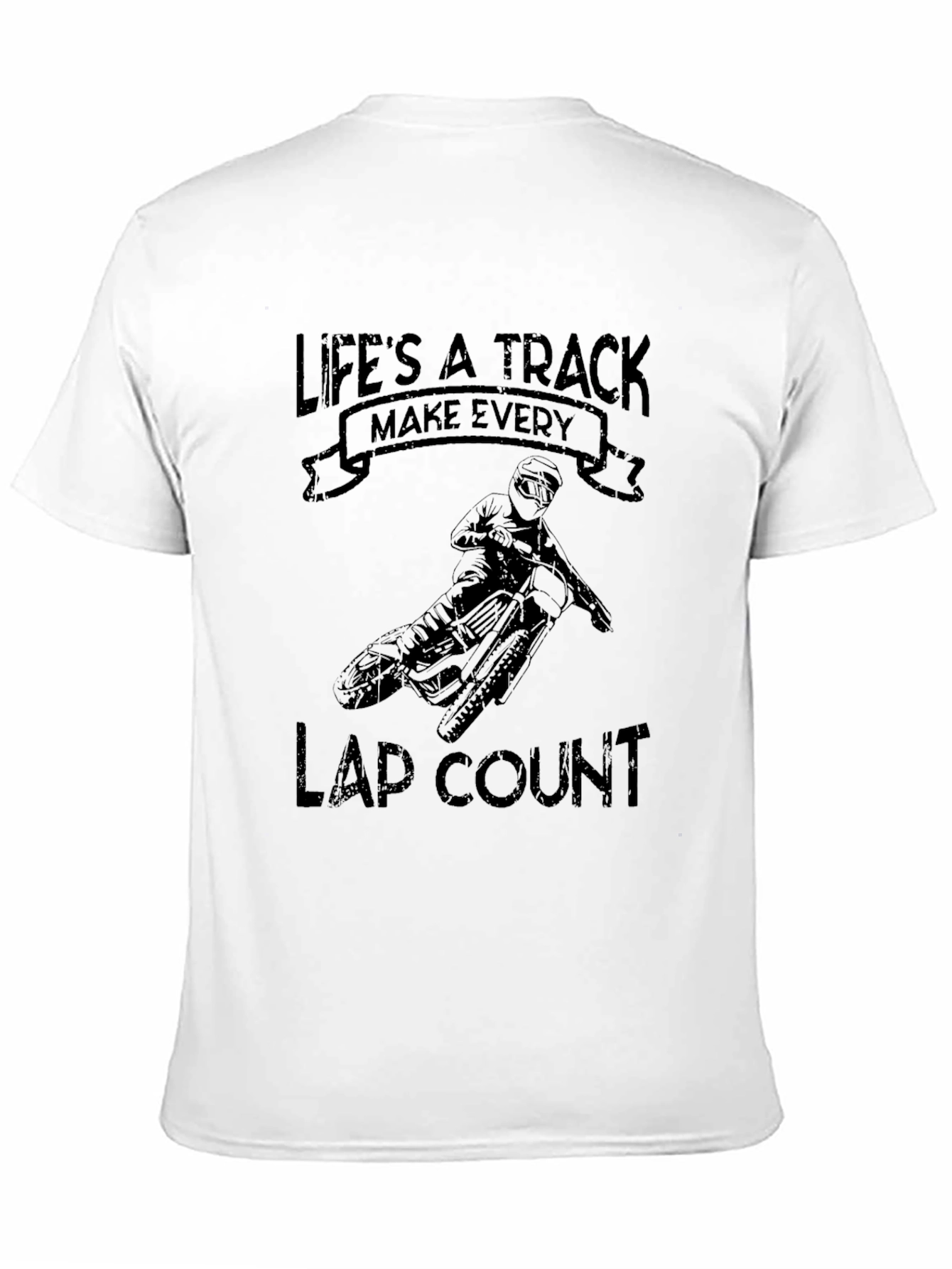 Lifes a Track T-Shirt - Motocross Design