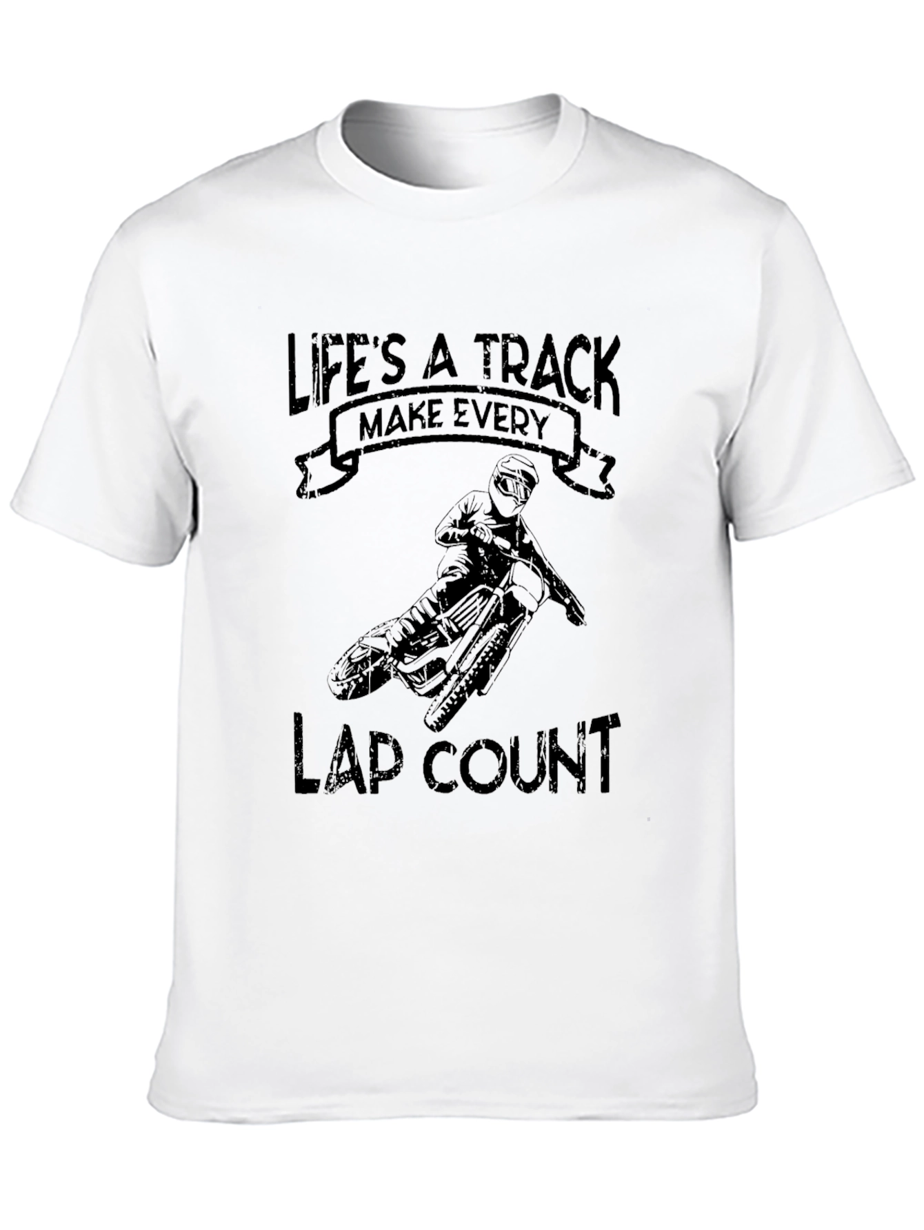 Lifes a Track T-Shirt - Motocross Design