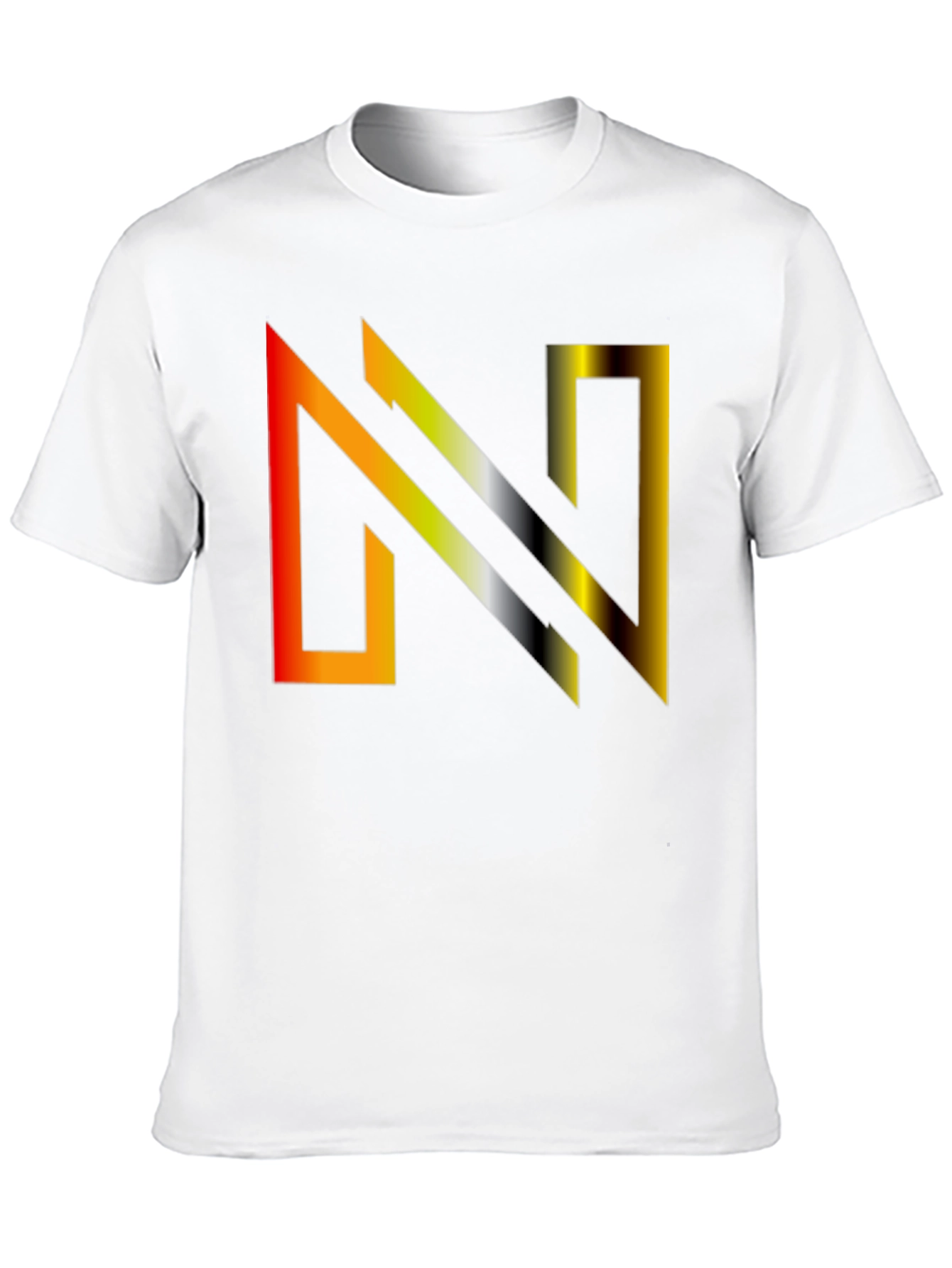 Gradient N Graphic Tee - Modern Style