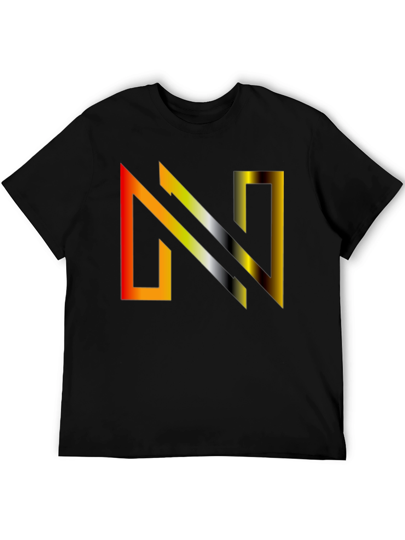 Gradient N Graphic Tee - Modern Style