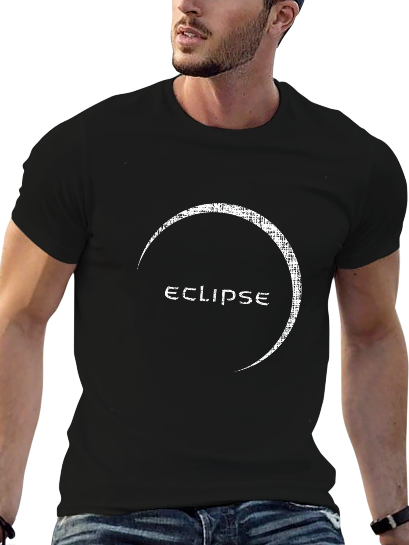 Eclipse Graphic Tee - Modern Black T-Shirt