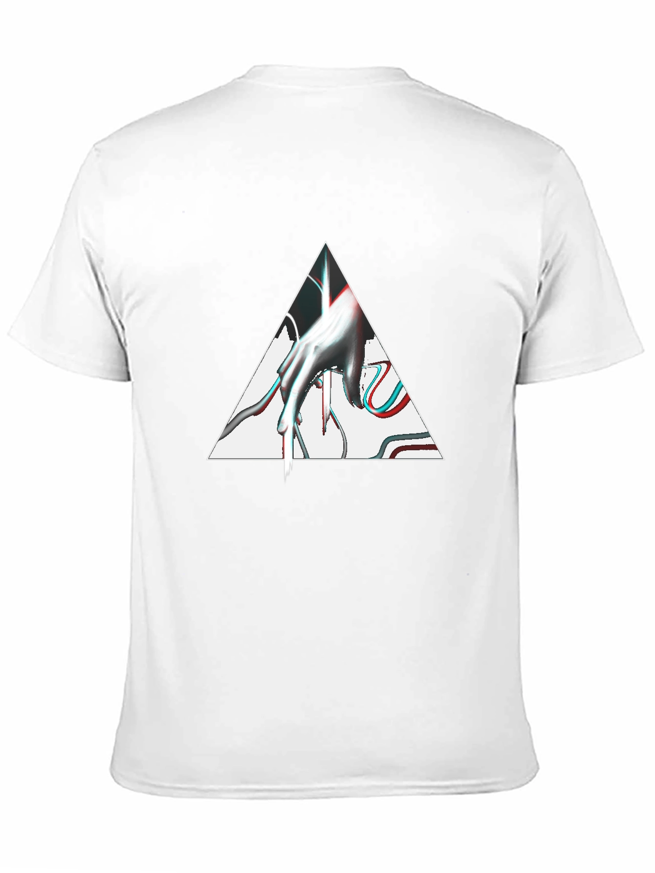 Abstract Hand Triangle Graphic Tee
