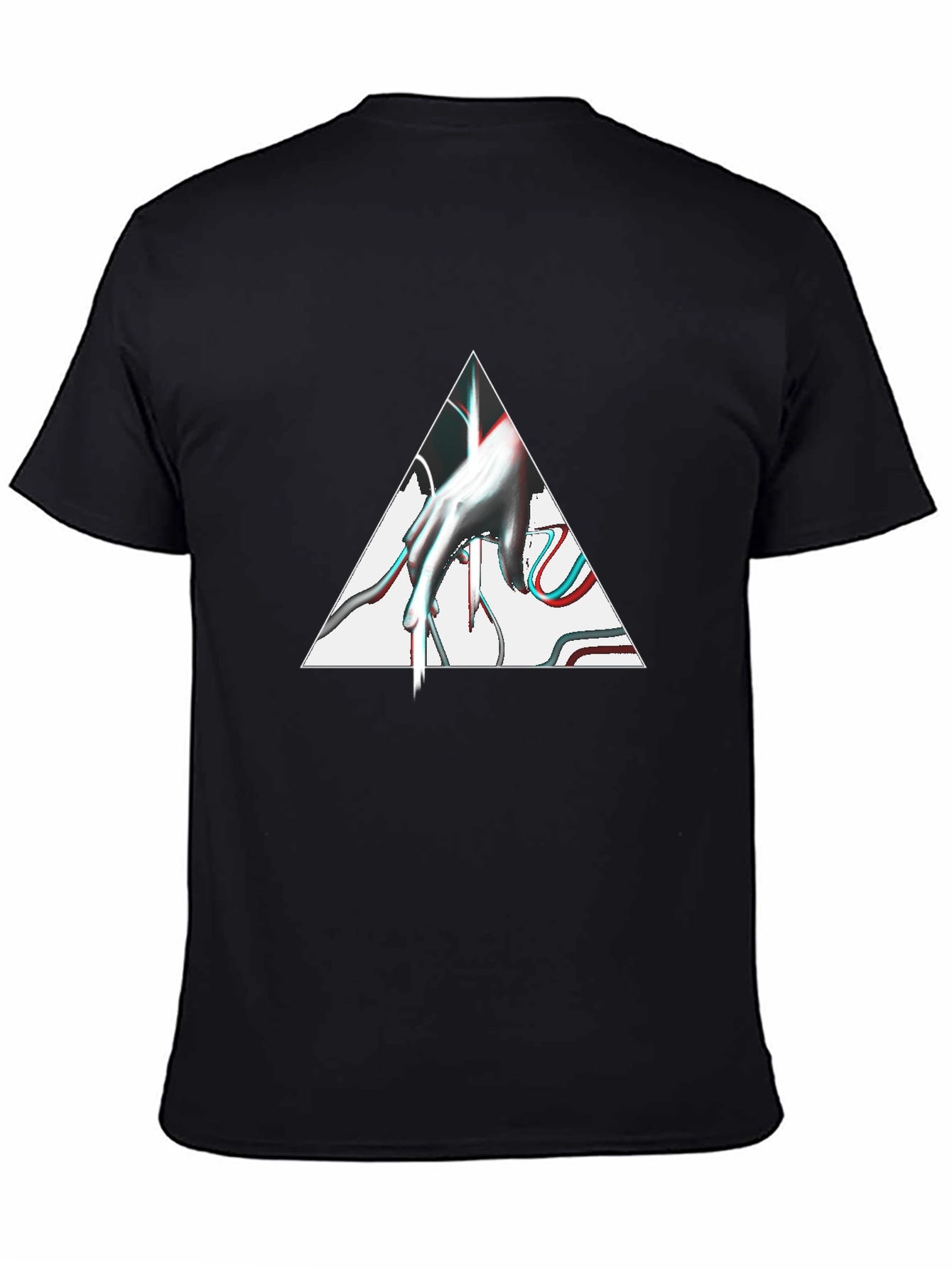 Abstract Hand Triangle Graphic Tee