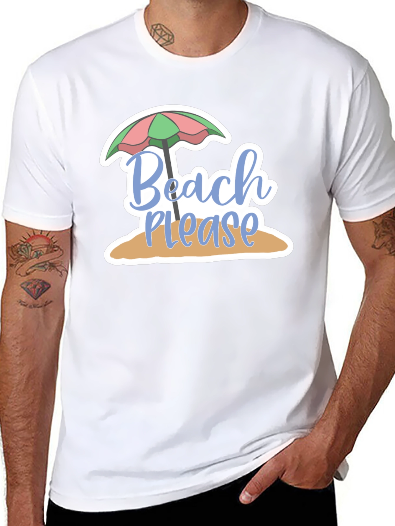 Beach Please Graphic Tee