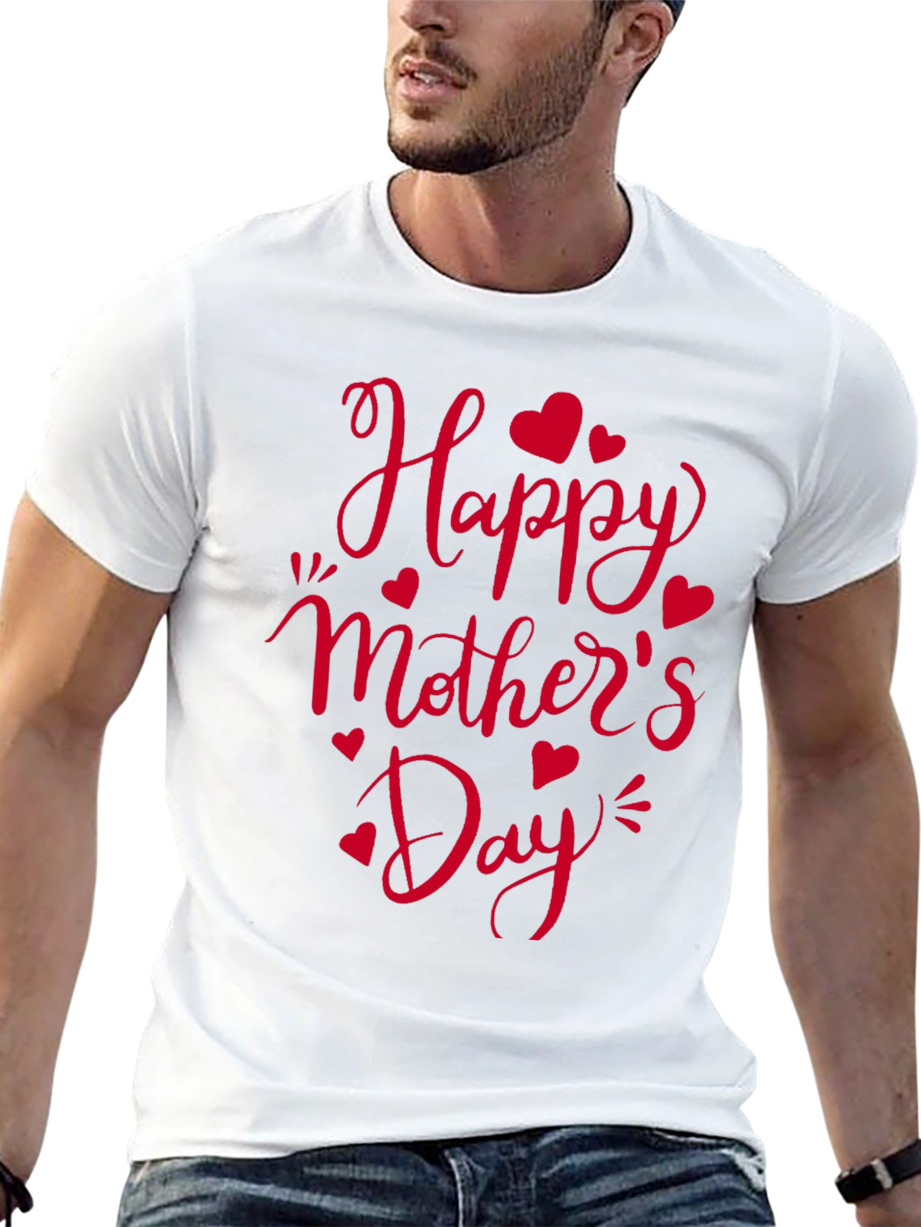 Happy Mothers Day Black T-Shirt