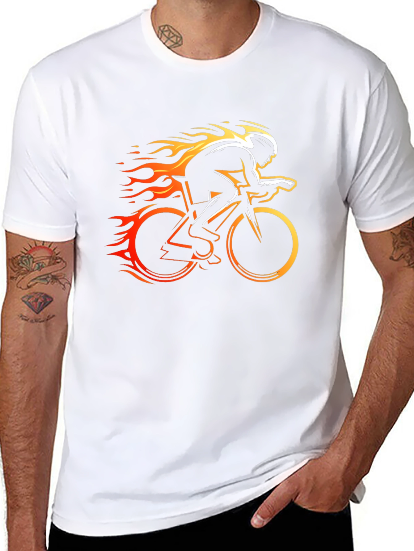 Burning Speed Cycling T-Shirt - Black