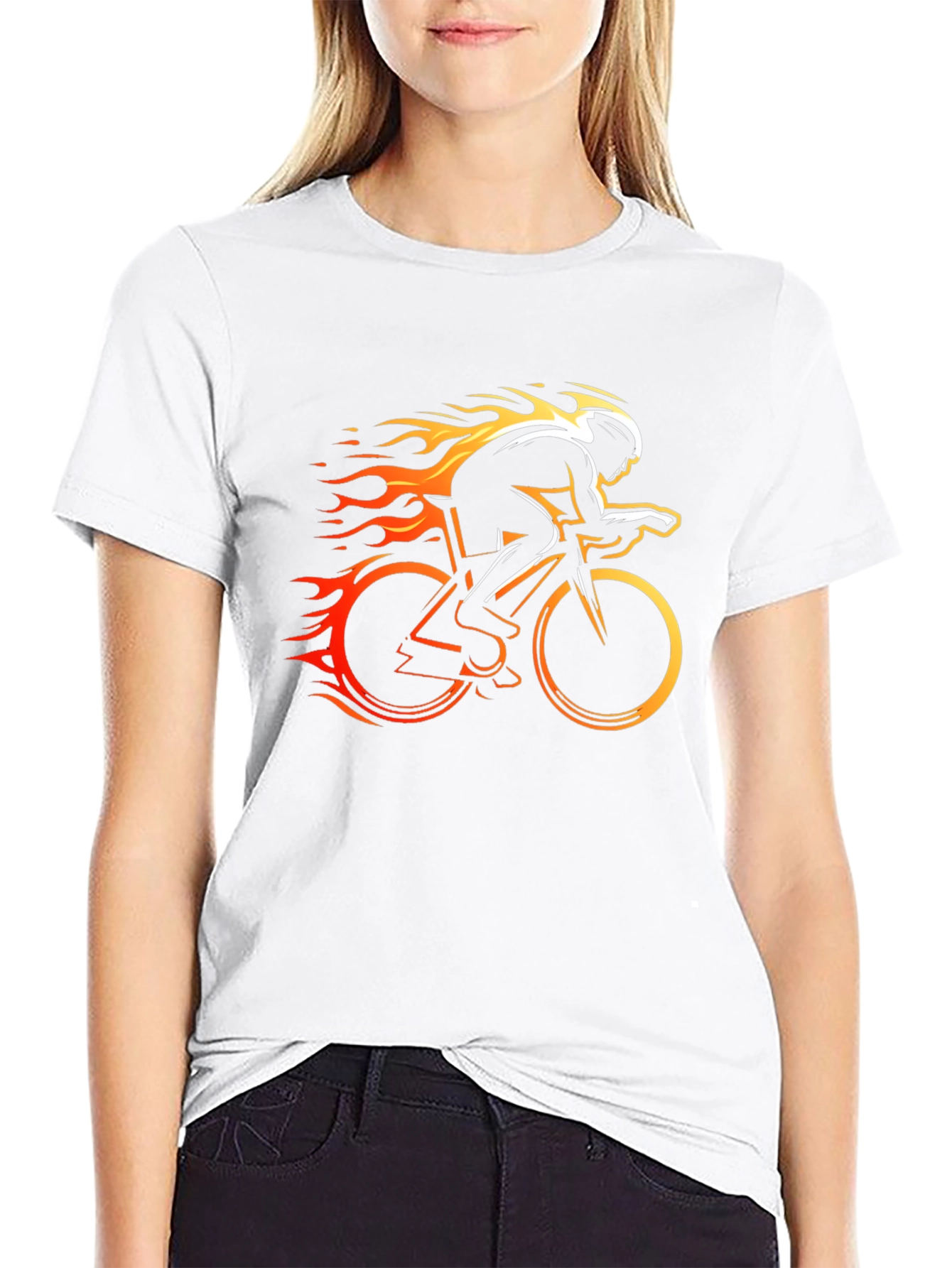 Burning Speed Cycling T-Shirt - Black