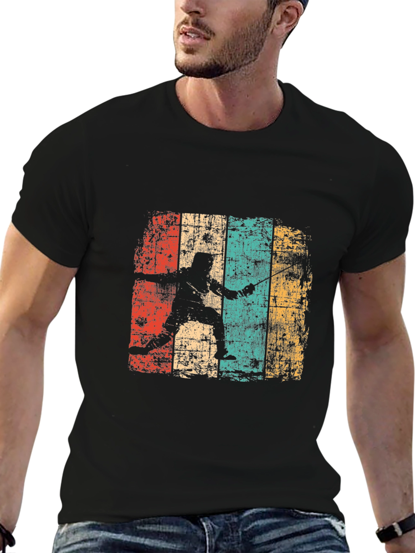 Retro Fencing Silhouette T-Shirt