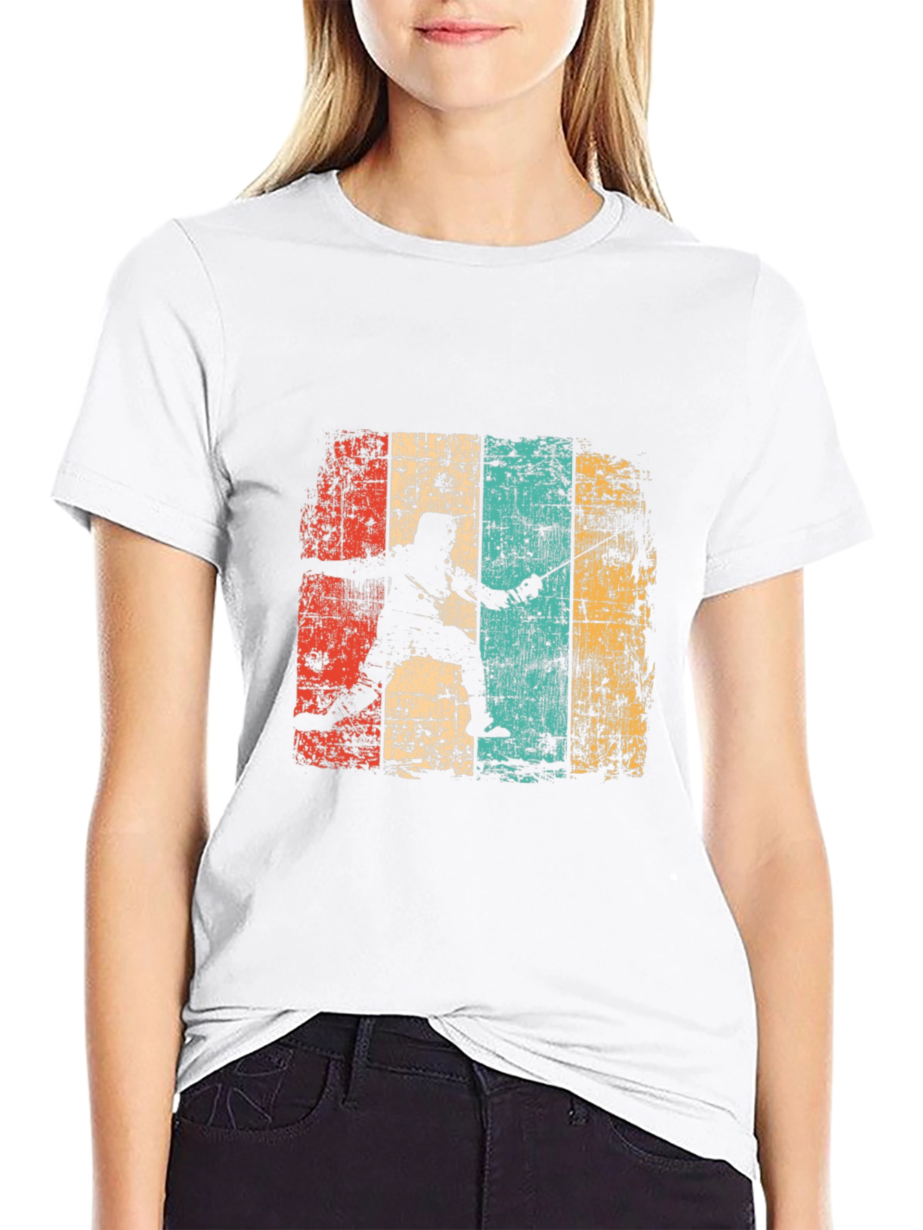 Retro Fencing Silhouette T-Shirt