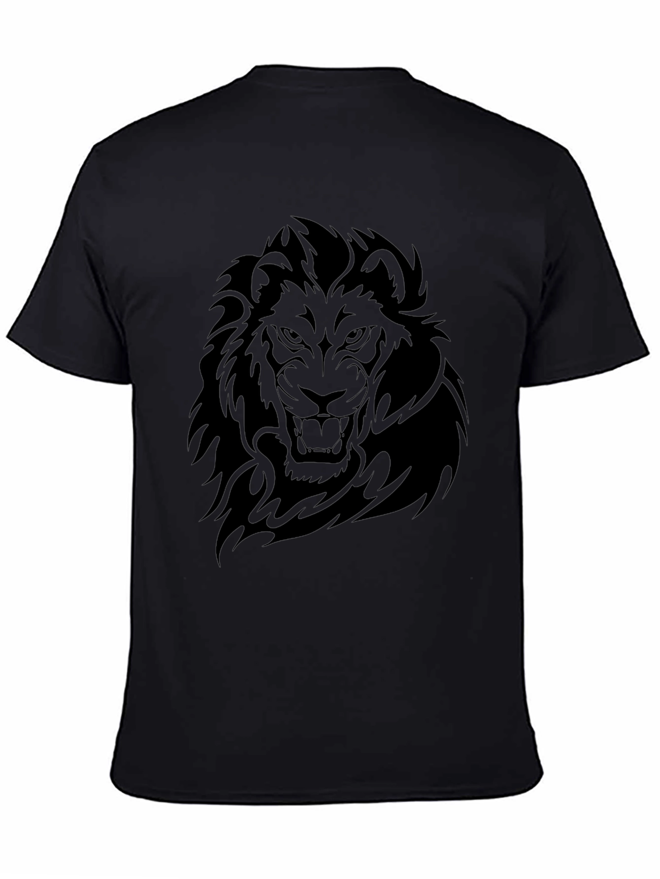 Black Lion Graphic Tee - Mens Fashion