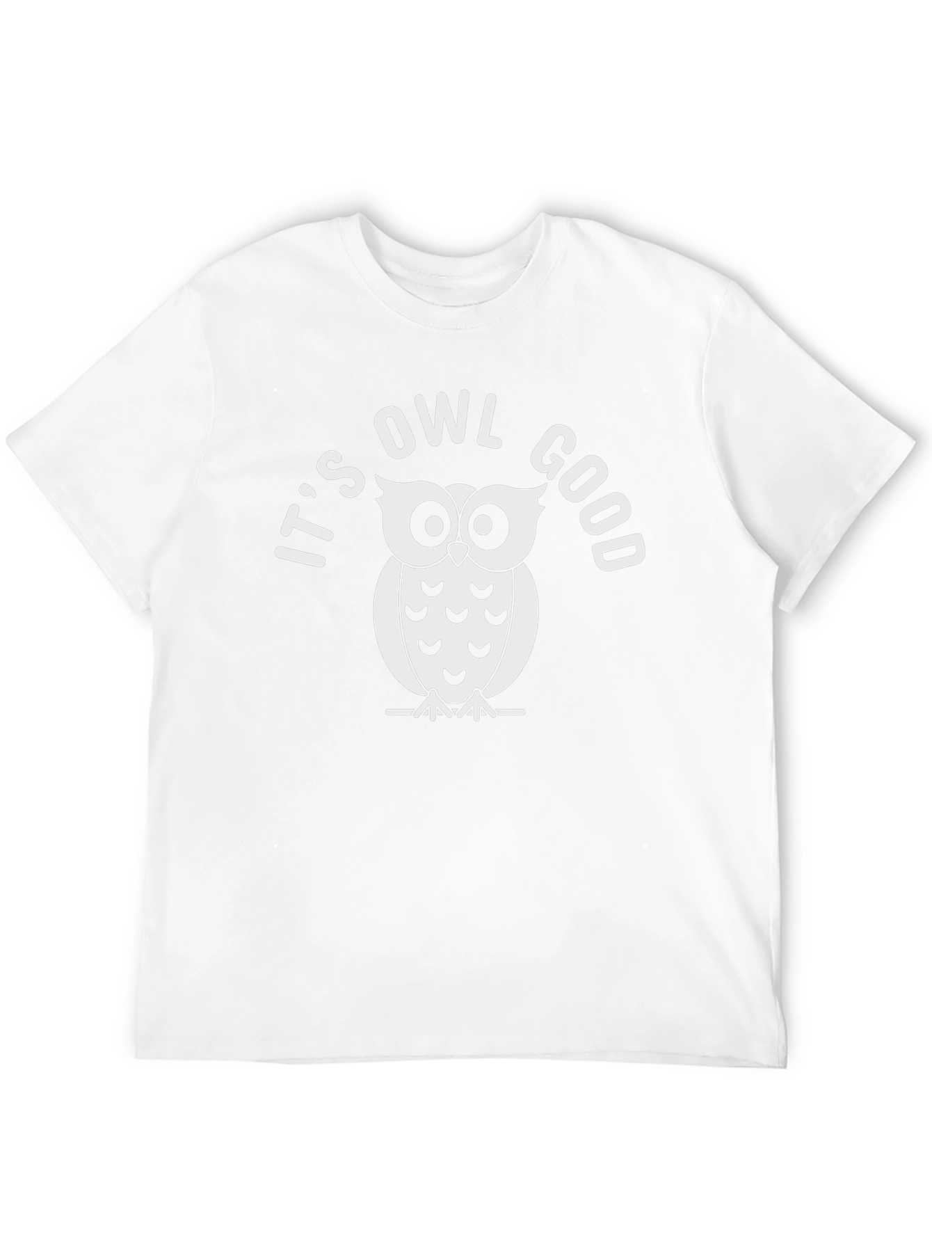 Its Owl Good Black Cotton Graphic Tee