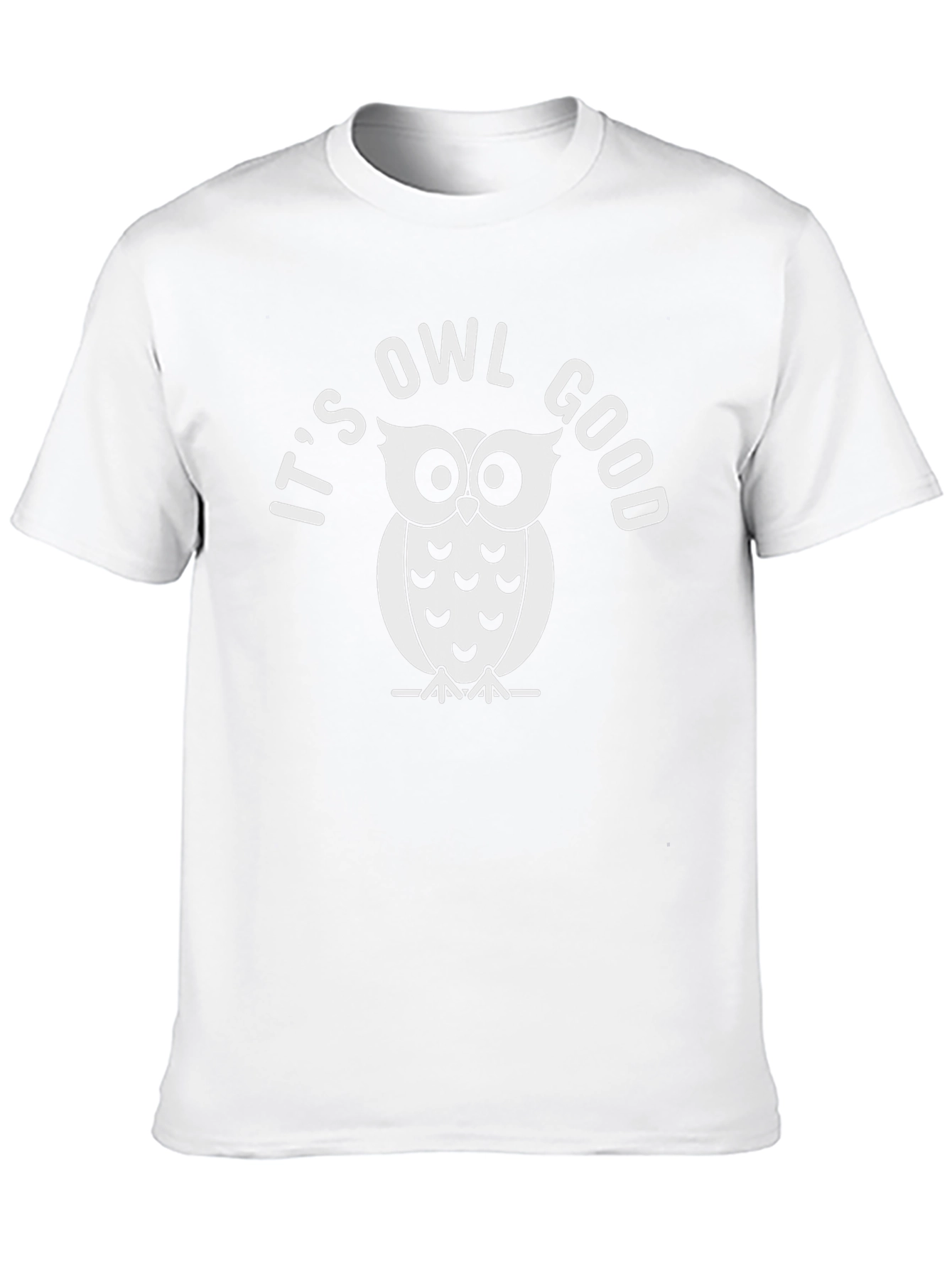 Its Owl Good Black Cotton Graphic Tee
