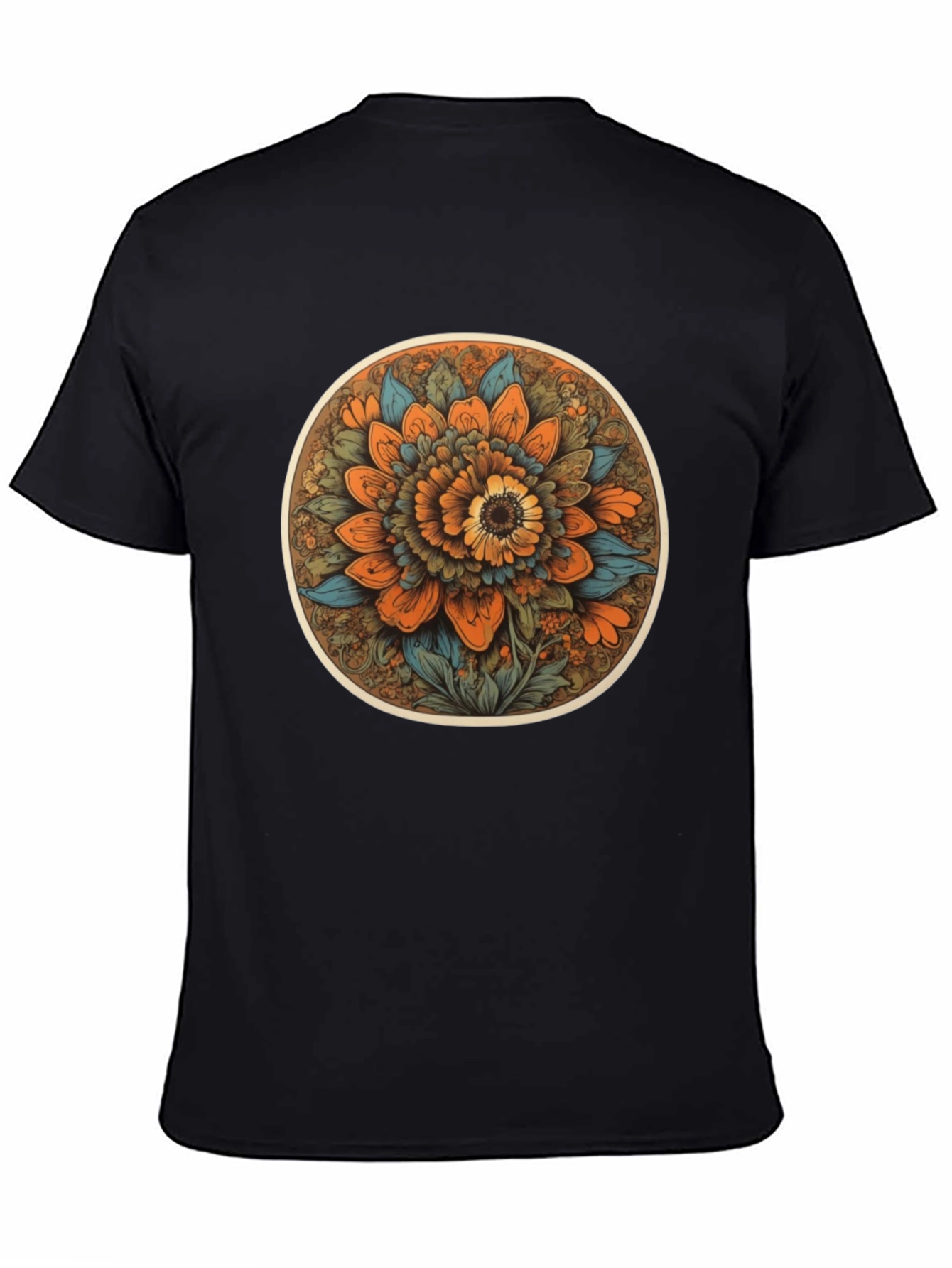 Floral Mandala T-Shirt - Artistic Print