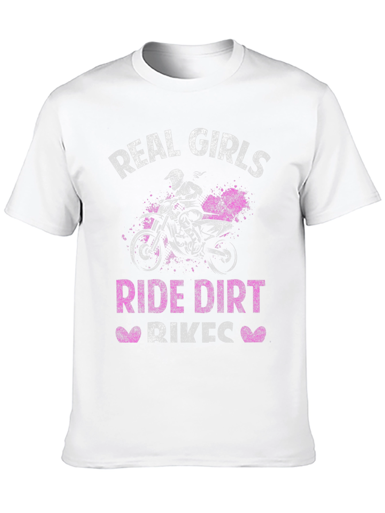 Real Girls Ride Dirt Bikes Black T-Shirt