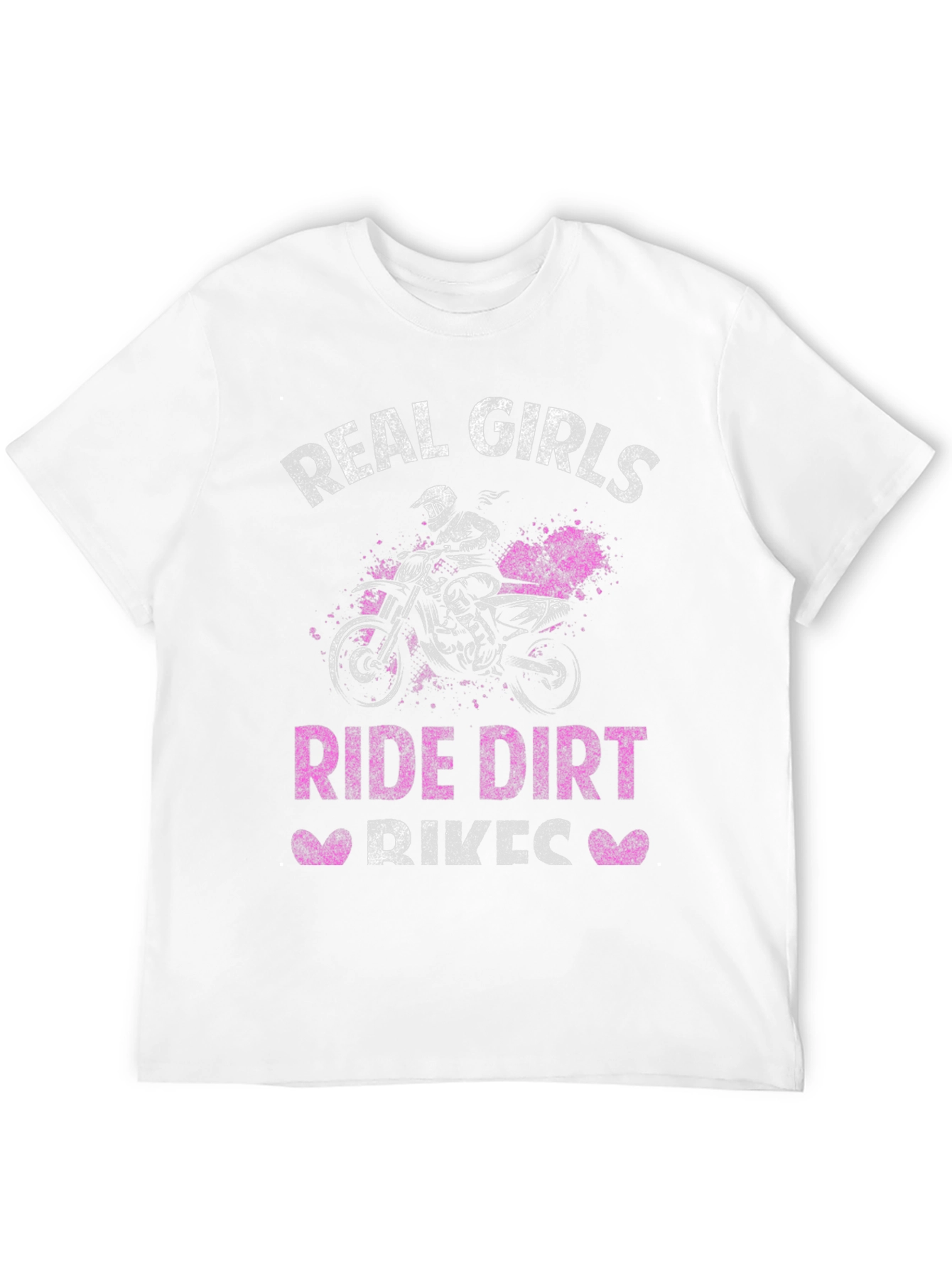 Real Girls Ride Dirt Bikes Black T-Shirt