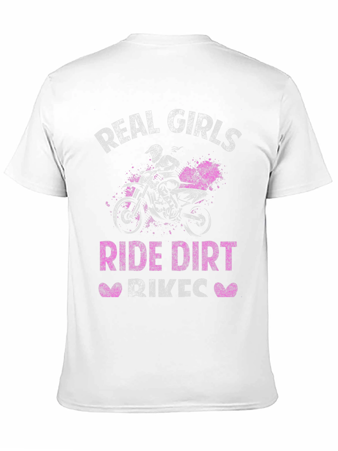 Real Girls Ride Dirt Bikes Black T-Shirt