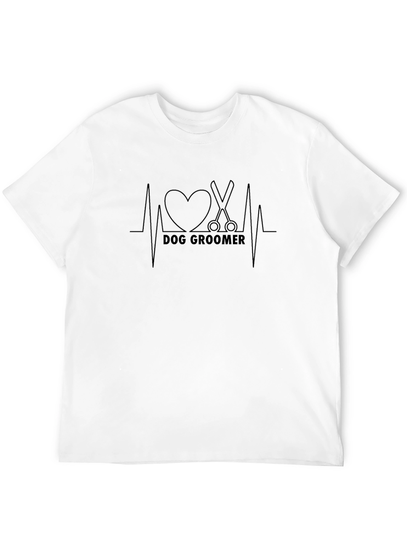 Dog Groomer Heartbeat T-Shirt
