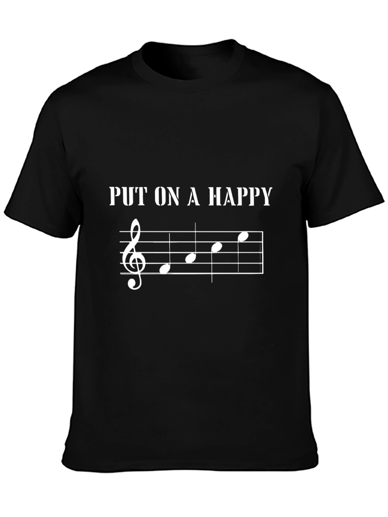 Musical T-Shirt: Put On A Happy Design