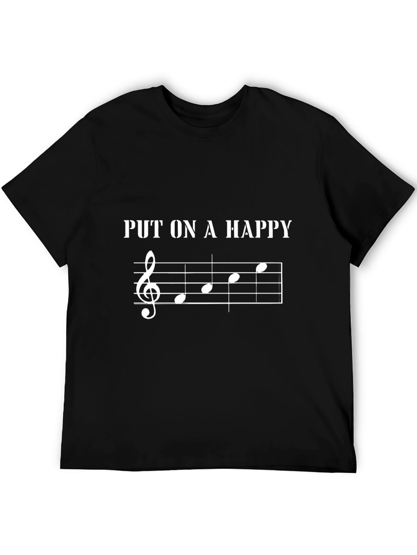 Musical T-Shirt: Put On A Happy Design