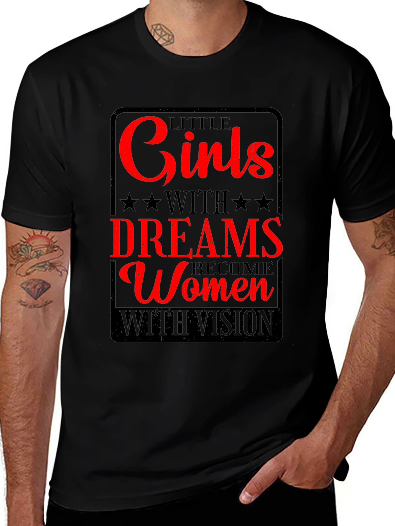 Inspirational Womens T-Shirt - Girls With Dreams