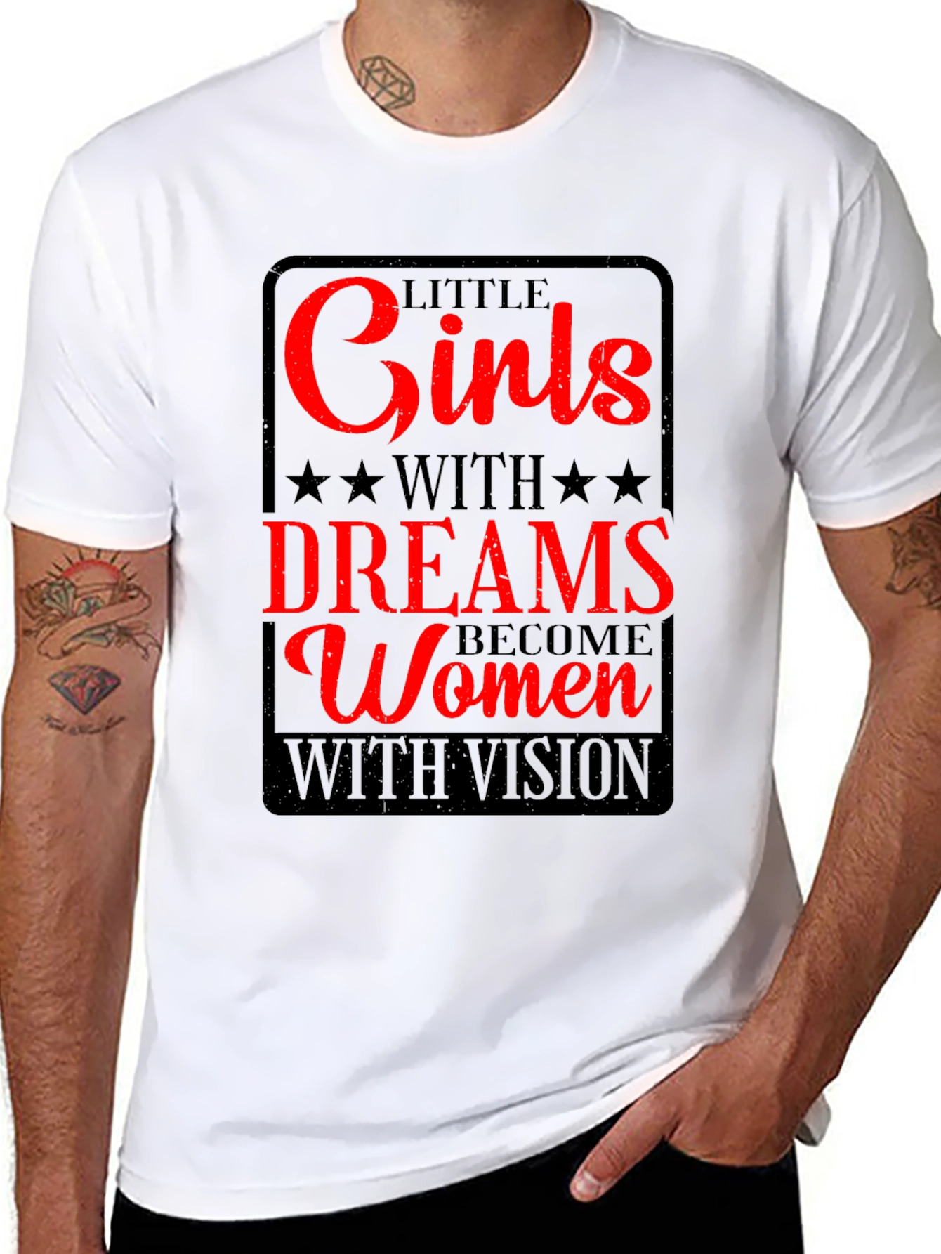 Inspirational Womens T-Shirt - Girls With Dreams