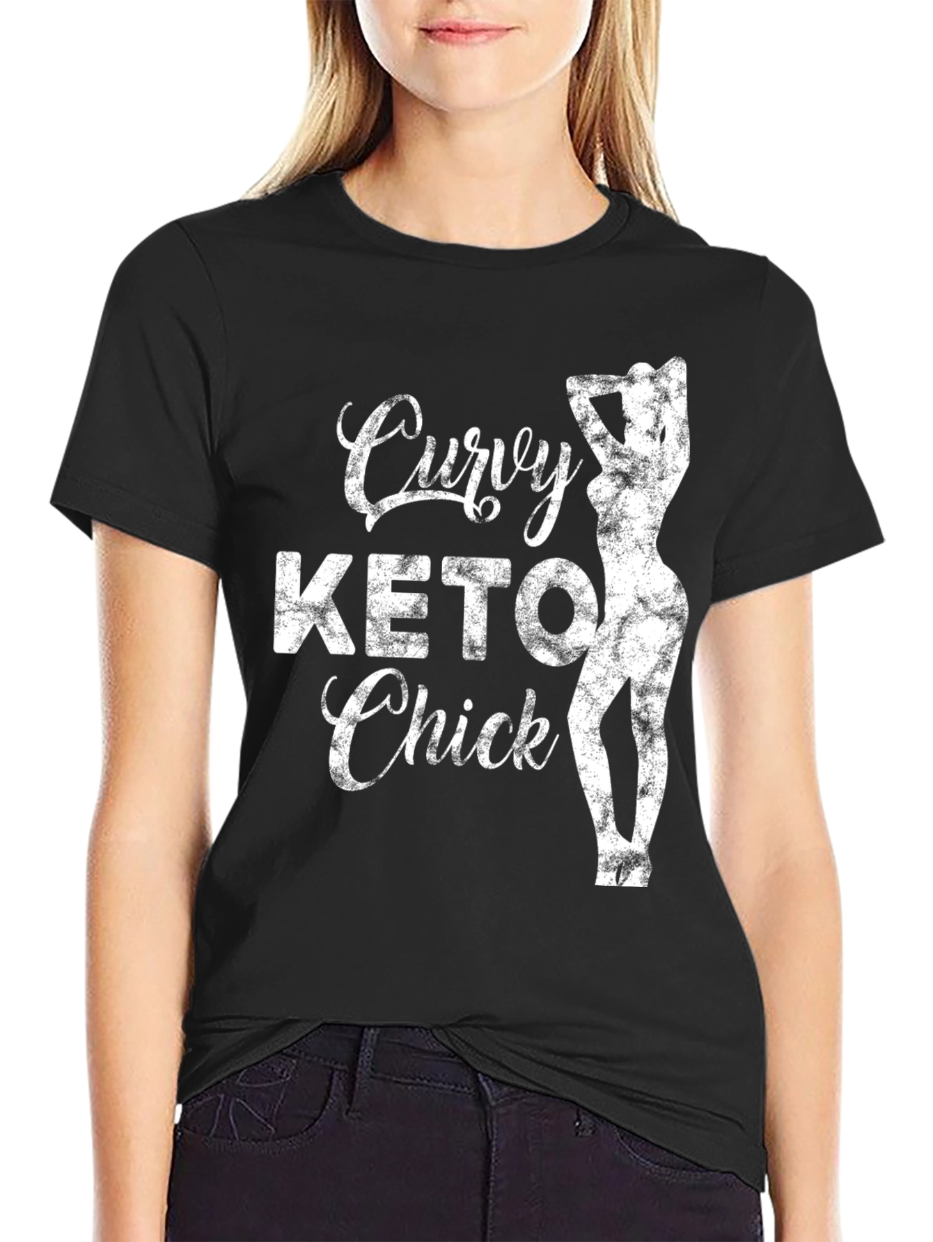 Curvy Keto Chick Graphic T-Shirt