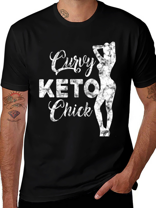 Curvy Keto Chick Graphic T-Shirt