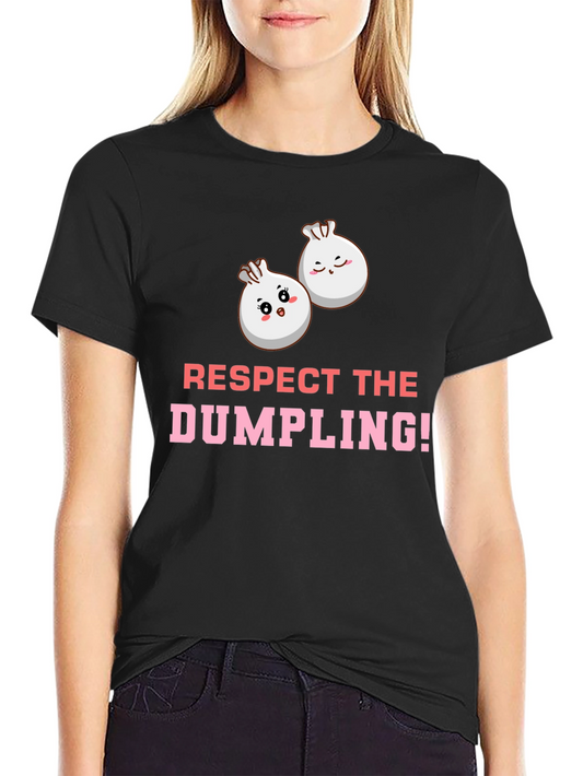 Respect the Dumpling! Black Graphic Tee