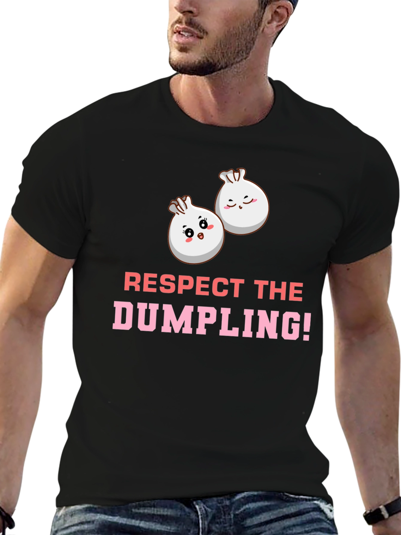 Respect the Dumpling! Black Graphic Tee