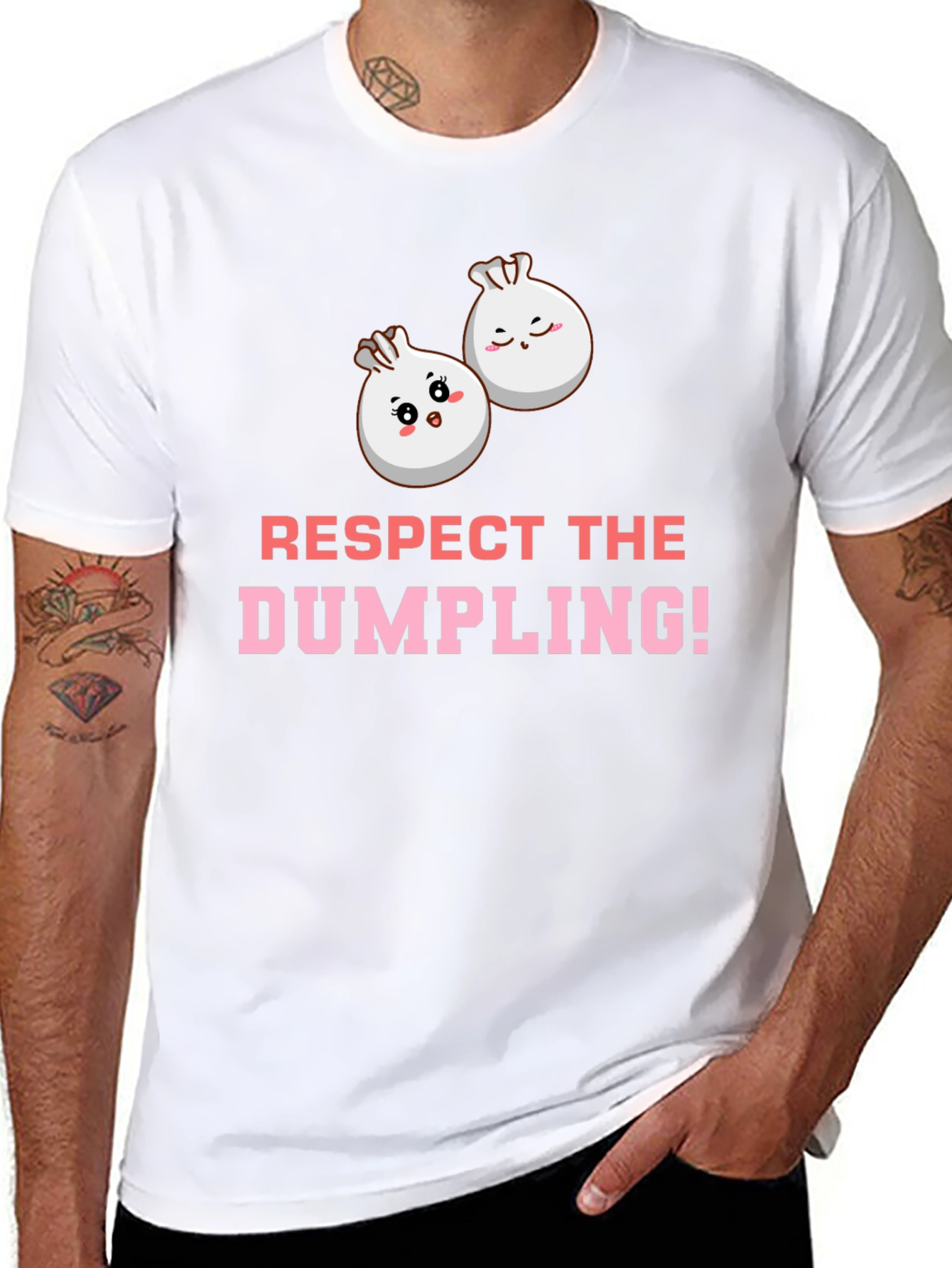 Respect the Dumpling! Black Graphic Tee